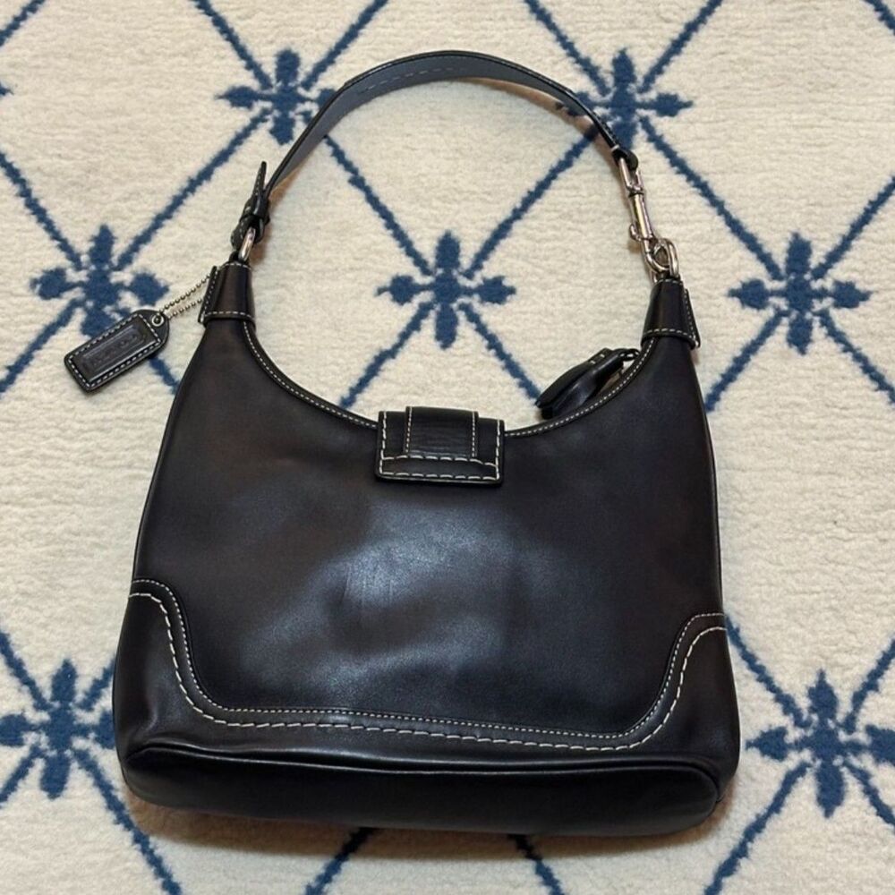 Coach Y2K Hampton Signature Hobo 2007 11344 - Black - Picture 2 of 7